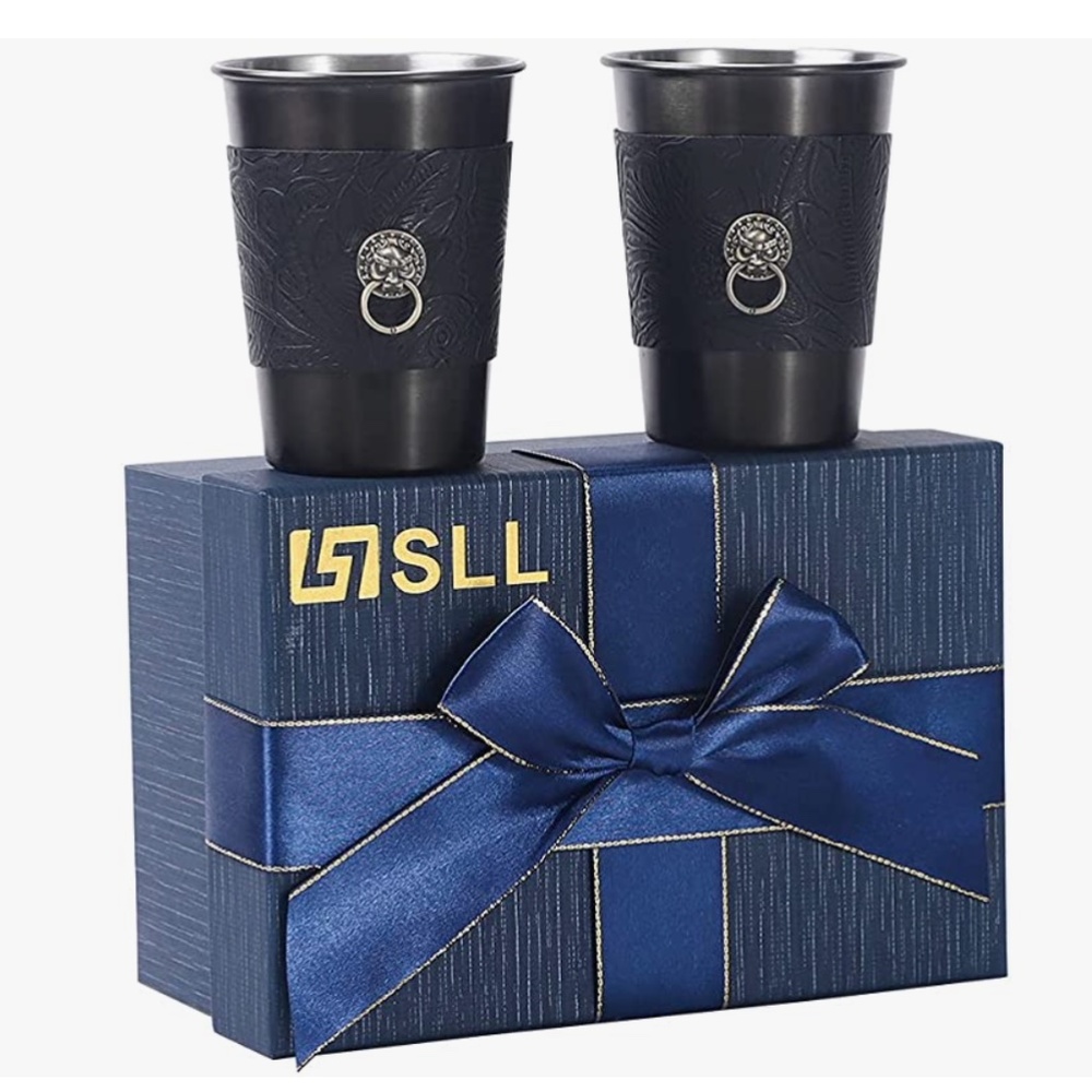 NEW 12 ounce Stainless Steel Regal Pint Cups (Set of 2)